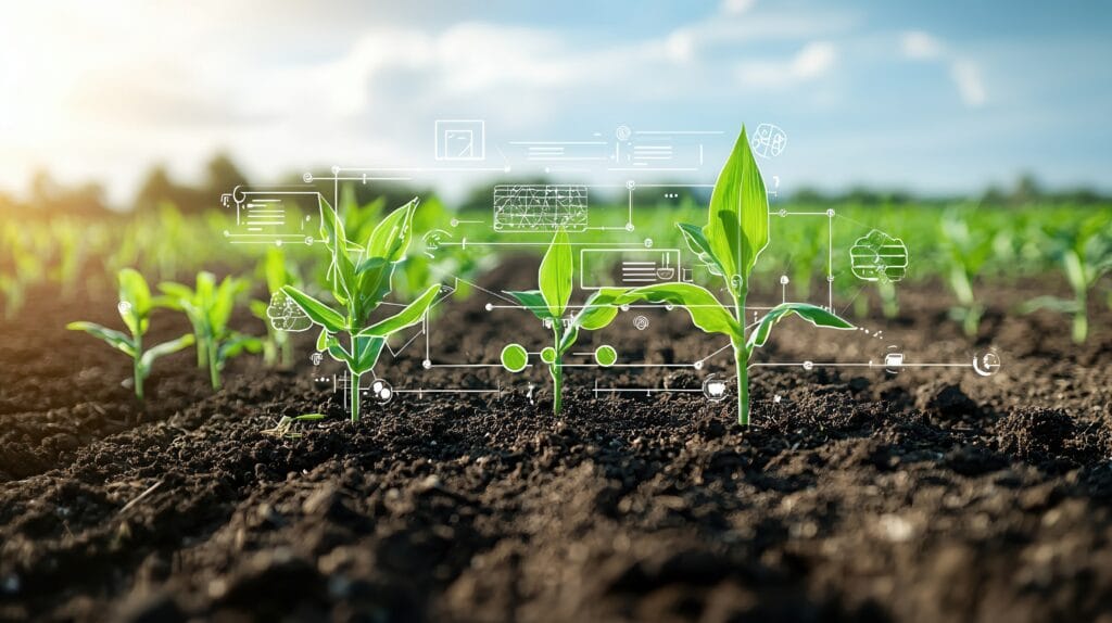 Imagem retratando a tecnologia no campo. A Indicação geográfica é um exemplo dessa tecnologia implementada no campo, atualmente.