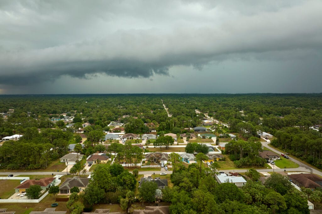 Imagem de ciclone extratropical.