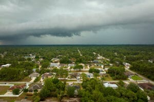 Imagem de ciclone extratropical.