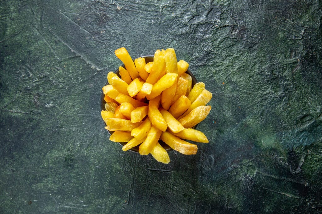 Batatas fritas, como as que a McCain produz e distribui.