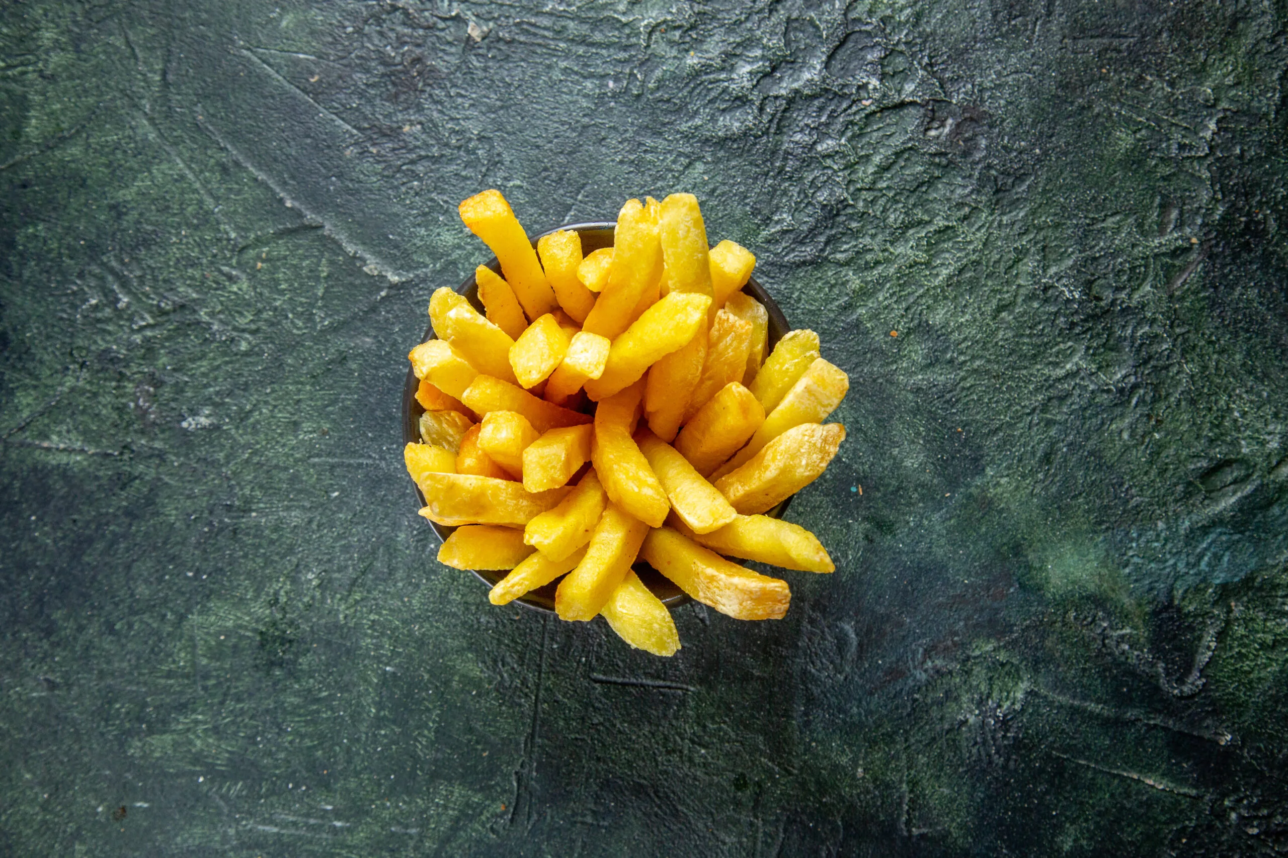 Batatas fritas, como as que a McCain produz e distribui.