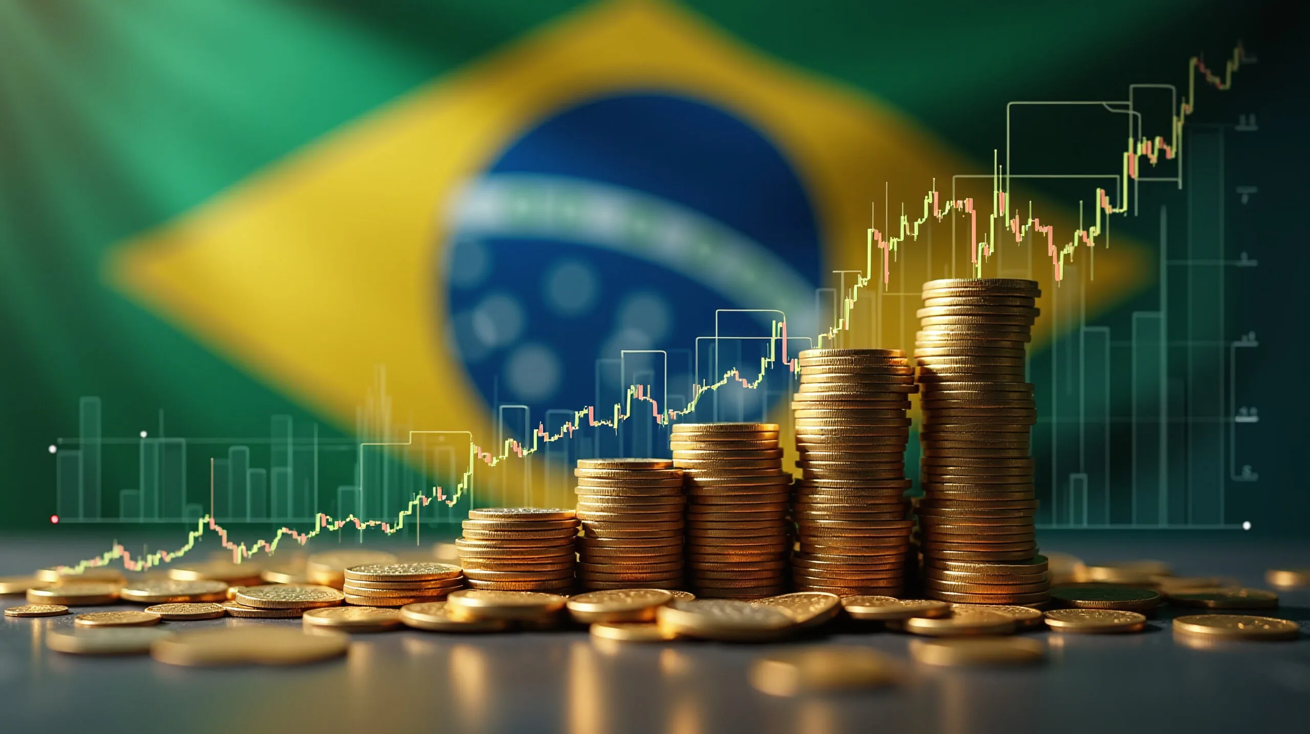 Imagem representando os recordes do Agro brasileiro.